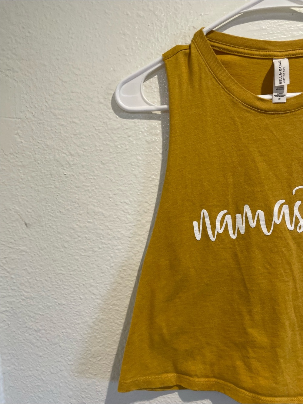 🧘‍♀️Bella+Canvas "Namaste" Yoga Studio Muscle Crop Tank M 👑 - Picture 2 of 5